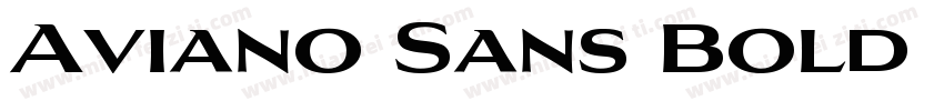 Aviano Sans Bold Reg字体转换
